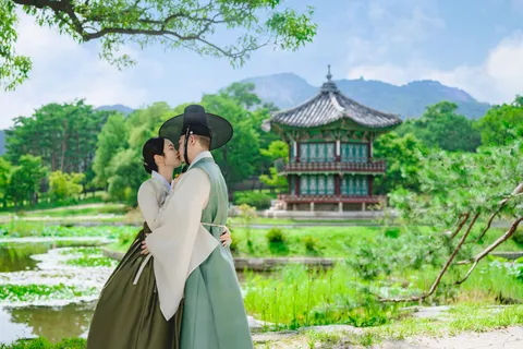 신랑과 신부의 혼례 사진 11