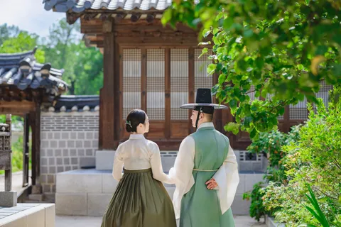 신랑과 신부의 혼례 사진 12